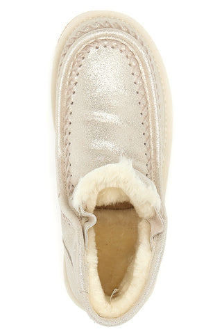 Echtleder-Stiefelette 3178 Platinum