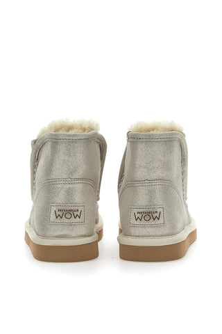 Echtleder-Stiefelette 3178 Platinum