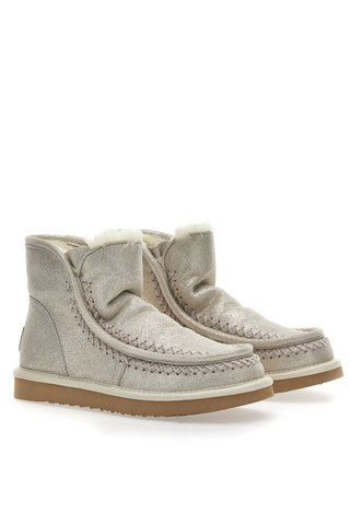 Echtleder-Stiefelette 3178 Platinum