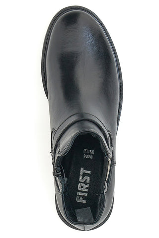 Schwarze Chelsea-Stiefel The First 40012