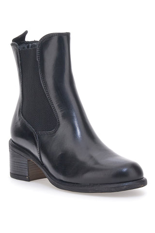 Chelsea Boots Echtleder Schwarze Stiefeletten The First 40511