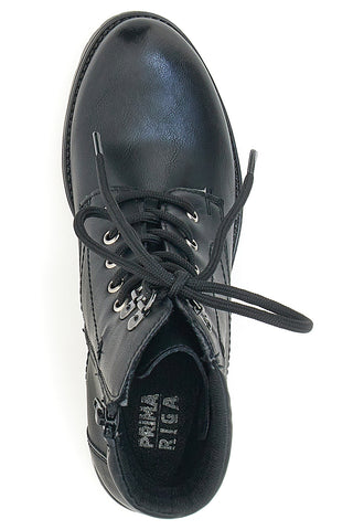 Schwarze Amphibien mit Absätzen Prima Riga 20301