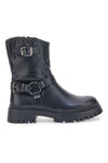 Schwarze Biker-Stiefeletten von Sweet Years 8583