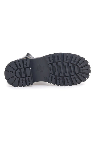 Schwarze Biker-Stiefeletten von Sweet Years 8583