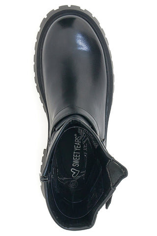 Schwarze Biker-Stiefeletten von Sweet Years 8583