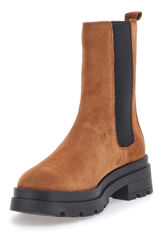 Cognacfarbene Chelsea-Stiefel Pittarello Glam 855100