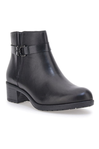 Prima Riga Stiefeletten aus schwarzem Echtleder 854295