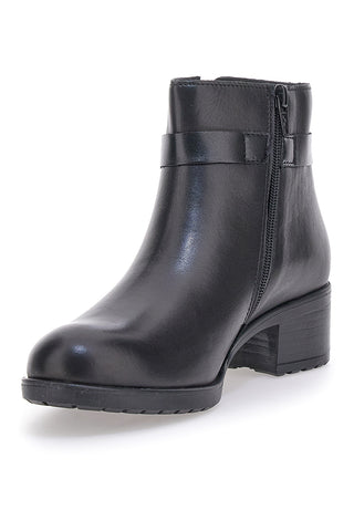 Prima Riga Stiefeletten aus schwarzem Echtleder 854295