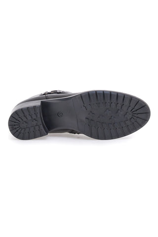 Prima Riga Stiefeletten aus schwarzem Echtleder 854295