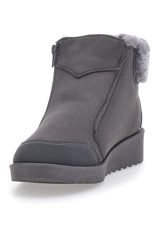 Stiefeletten mit grauem Fell Plocadi 1943