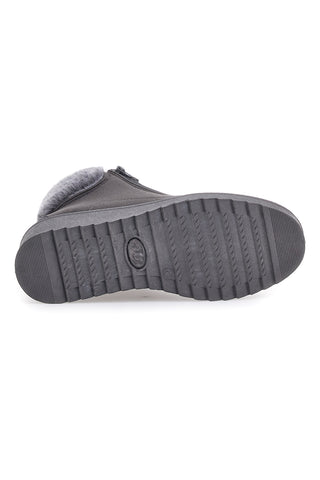 Stiefeletten mit grauem Fell Plocadi 1943
