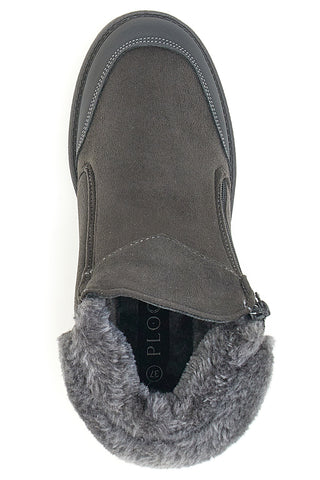 Stiefeletten mit grauem Fell Plocadi 1943