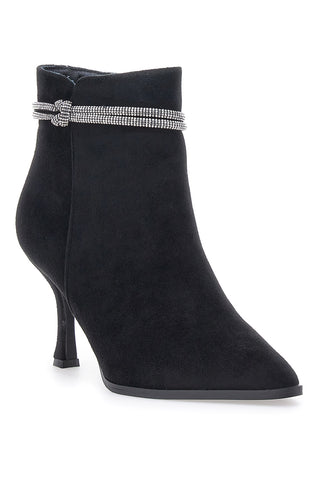 Schwarze Stiefeletten mit Absatz Mon Dieu 1212