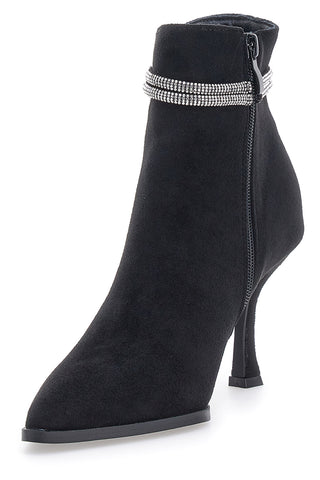 Schwarze Stiefeletten mit Absatz Mon Dieu 1212