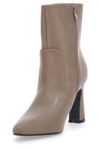 Beige Mon Dieu 749 Stiefeletten mit Absatz