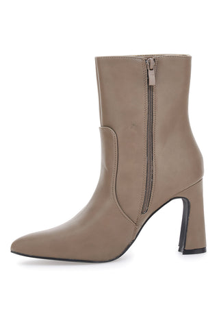 Beige Mon Dieu 749 Stiefeletten mit Absatz
