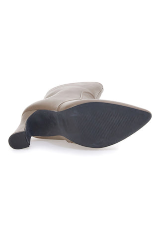 Beige Mon Dieu 749 Stiefeletten mit Absatz