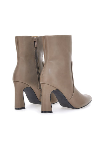 Beige Mon Dieu 749 Stiefeletten mit Absatz
