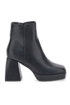 Schwarze Stiefeletten mit Absatz 27271