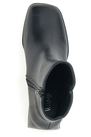 Schwarze Stiefeletten mit Absatz 27271