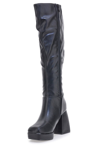 Stivali Alti con Tacco Neri Pushy Wamp 27274