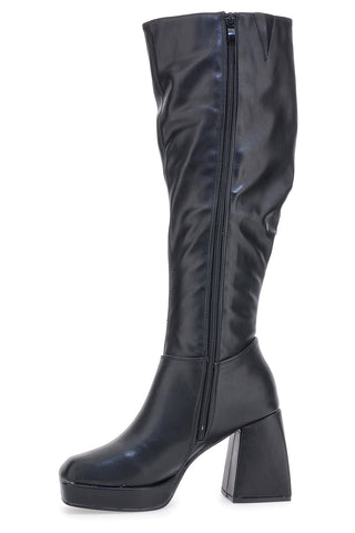 Stivali Alti con Tacco Neri Pushy Wamp 27274