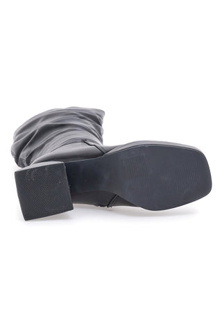 Stivali Alti con Tacco Neri Pushy Wamp 27274