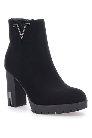 Mon Dieu Schwarze Stiefeletten mit Absatz 262531