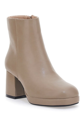 Pushy Wamp 231 Nude Stiefeletten mit Absatz