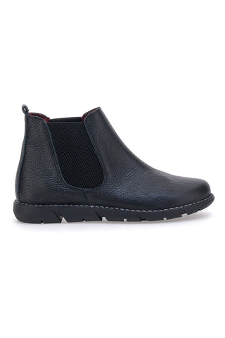 Schwarze Chelsea-Stiefel aus echtem Leder Pittarello Tierra 30756