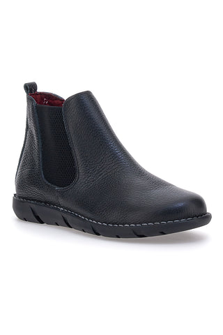 Schwarze Chelsea-Stiefel aus echtem Leder Pittarello Tierra 30756