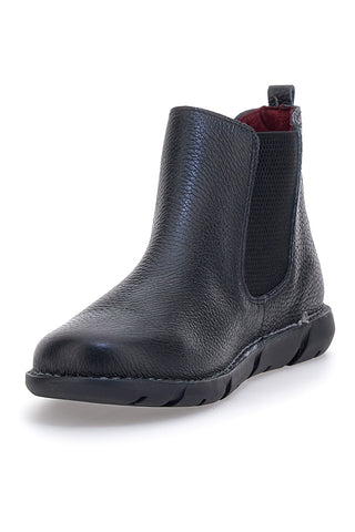 Schwarze Chelsea-Stiefel aus echtem Leder Pittarello Tierra 30756
