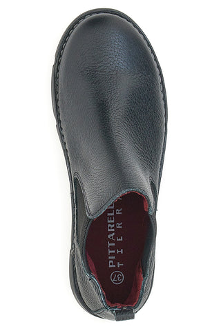 Schwarze Chelsea-Stiefel aus echtem Leder Pittarello Tierra 30756