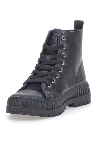 Schwarze DRE LTH-Stiefel aus Baumwollgürtel