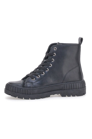 Schwarze DRE LTH-Stiefel aus Baumwollgürtel