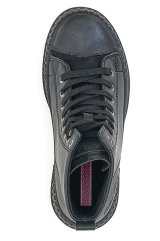 Schwarze DRE LTH-Stiefel aus Baumwollgürtel