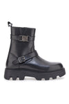 Pittarello Rock Biker-Stiefelette aus echtem Leder 6654