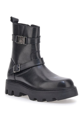 Pittarello Rock Biker-Stiefelette aus echtem Leder 6654