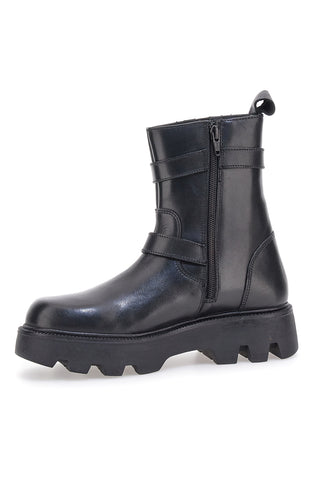 Pittarello Rock Biker-Stiefelette aus echtem Leder 6654