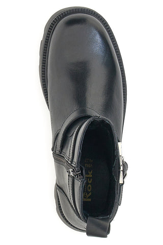 Pittarello Rock Biker-Stiefelette aus echtem Leder 6654