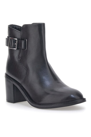 Schwarze Stiefeletten mit Absatz Pittarello Rock 6743