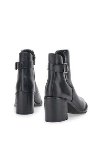 Schwarze Stiefeletten mit Absatz Pittarello Rock 6743