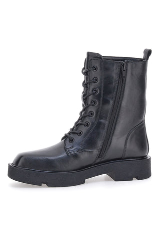 Anfibi Neri In Pelle Pittarello Rock 6680