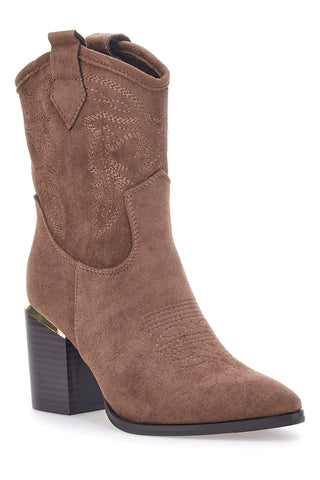 Mon Dieu Braune Texan-Stiefel 23056