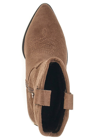 Mon Dieu Braune Texan-Stiefel 23056