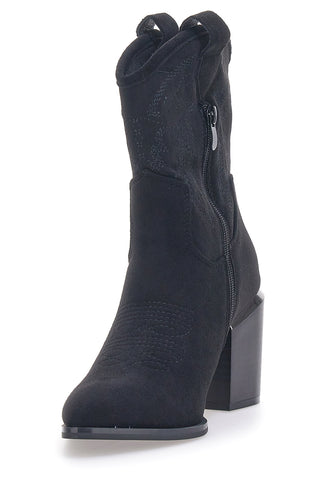 Schwarze Texan-Stiefel Mon Dieu 23057