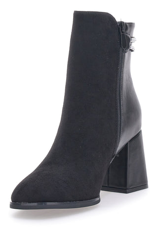 Schwarze Stiefeletten mit Absatz First Lady 361