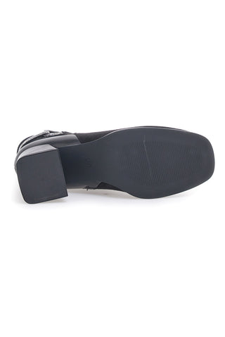 Schwarze Stiefeletten mit Absatz First Lady 361