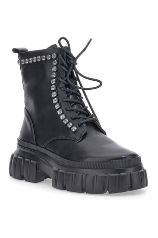 Combat Boots Neri Dame Rose 580308