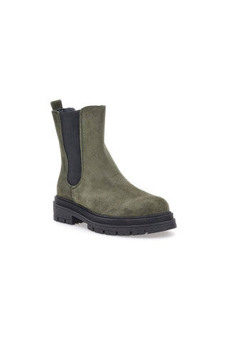 Grüne Wildleder-Chelsea-Stiefel Alessio 01